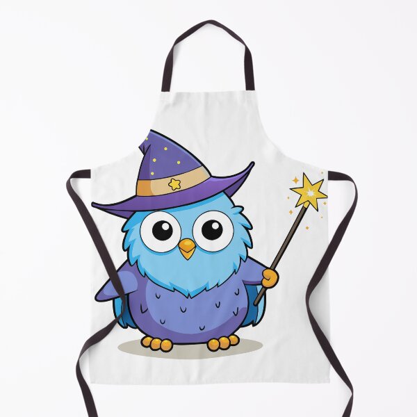Item preview, Fluffy Owl Wearing a Wizard Hat designed and sold by omerfdln34.
