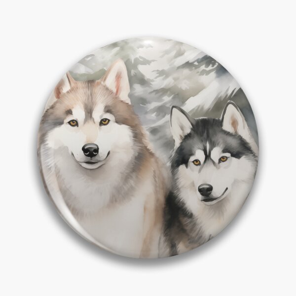 Item preview, Alaskan Malamute Watercolor designed and sold by Samuelsboro.