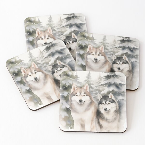 Item preview, Alaskan Malamute Watercolor designed and sold by Samuelsboro.