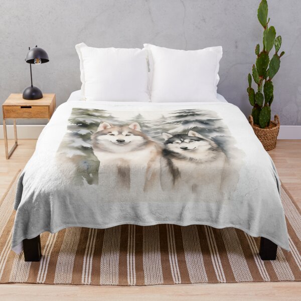 Aperçu de l'œuvre Aquarelle Malamute d’Alaska créée et vendue par Samuelsboro.