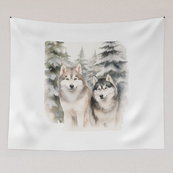 Item preview, Alaskan Malamute Watercolor designed and sold by Samuelsboro.