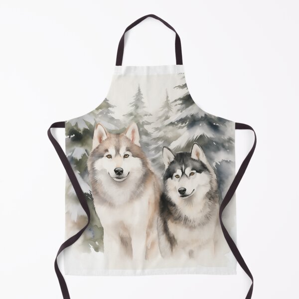 Aperçu de l'œuvre Aquarelle Malamute d’Alaska créée et vendue par Samuelsboro.