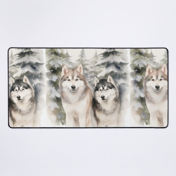 Aperçu de l'œuvre Aquarelle Malamute d’Alaska créée et vendue par Samuelsboro.
