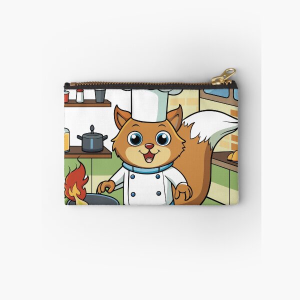 Item preview, Fluffy Squirrel Chef Cooking Up a Gourmet Meal designed and sold by omerfdln34.