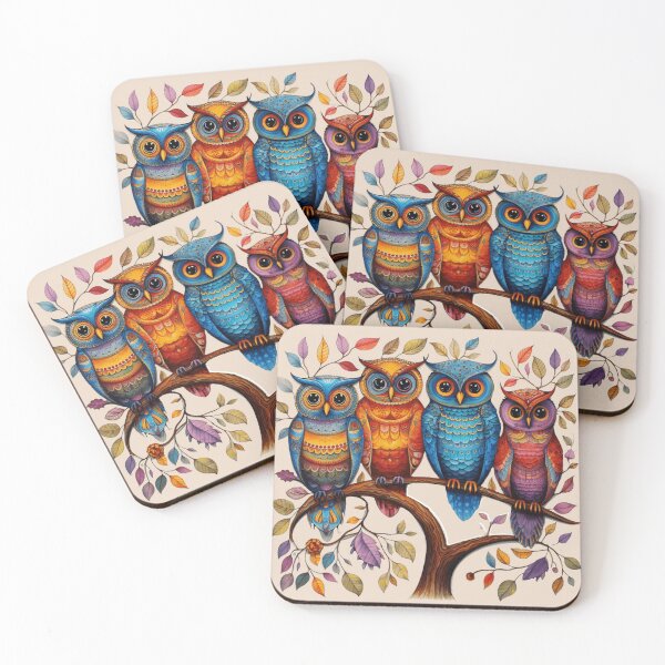 Item preview, Fanciful Owls designed and sold by Myra365Art.