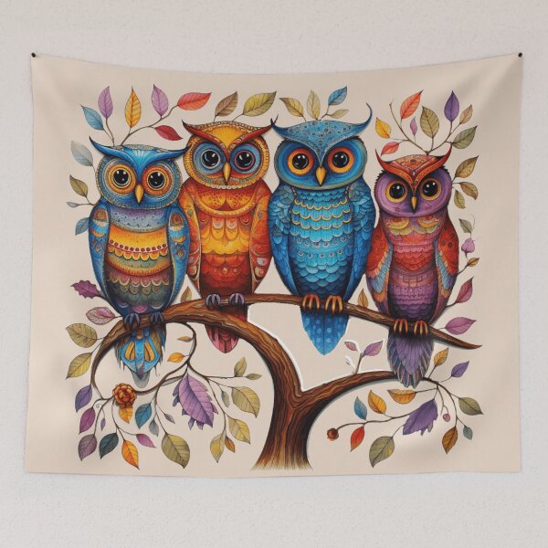 Item preview, Fanciful Owls designed and sold by Myra365Art.