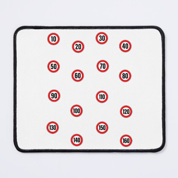 Item preview, set of speed limit stickers designed and sold by Numbers-Art.
