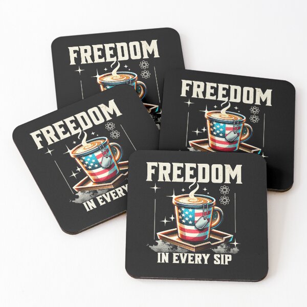 Item preview, Morning Brew Under the Stars and Stripes - American Flag designed and sold by Taans-Creation.