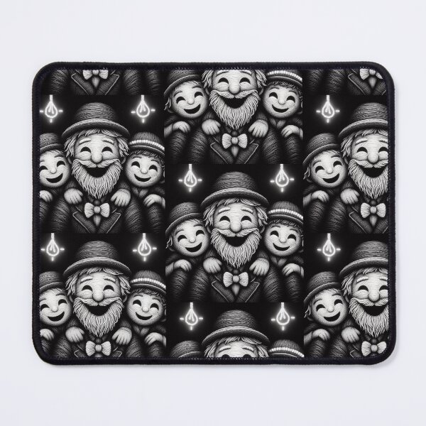Item preview, Whimsical Smiling Faces - Monochrome Art designed and sold by VivoVita.