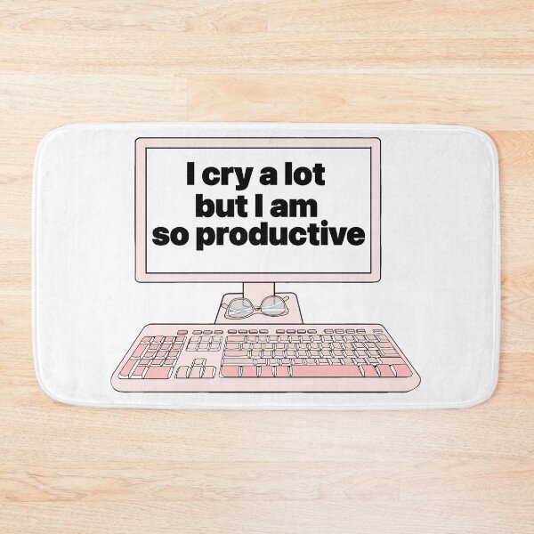 Item preview, I cry a lot but I am so productive  designed and sold by Artistkhg.