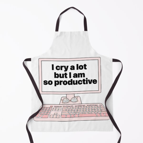 Item preview, I cry a lot but I am so productive designed and sold by Artistkhg.