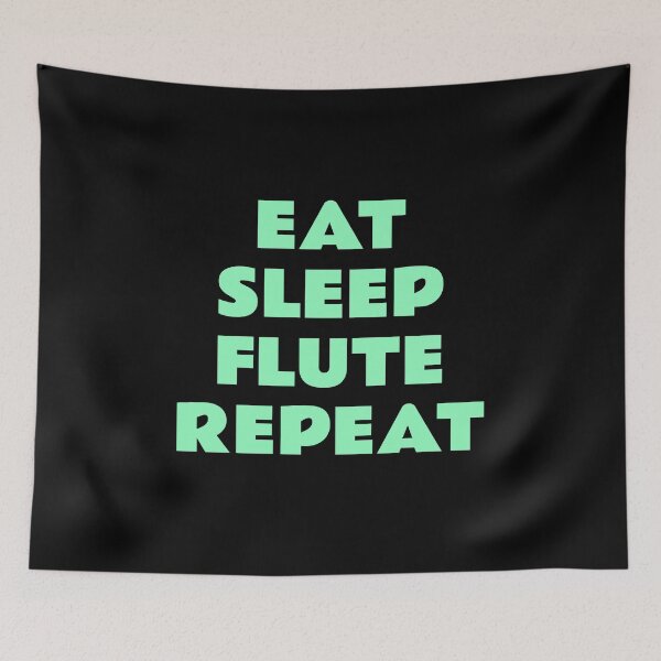 Item preview, Eat Sleep Flute Repeat flutist designed and sold by Inspirationmotivation.