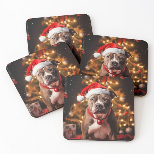 Item preview, Christmas American Staffordshire Terrier designed and sold by Samuelsboro.