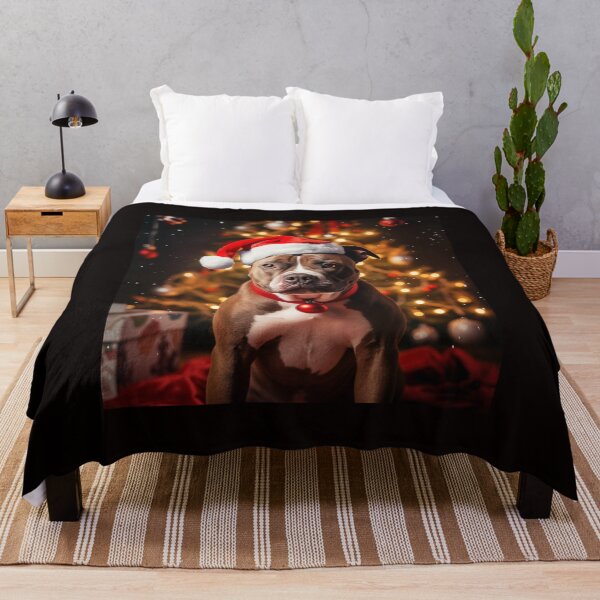 Item preview, Christmas American Staffordshire Terrier designed and sold by Samuelsboro.