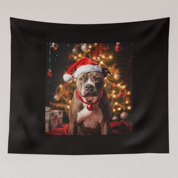 Item preview, Christmas American Staffordshire Terrier designed and sold by Samuelsboro.
