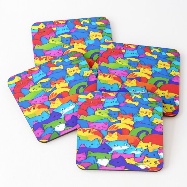Item preview, Pattern colorful cute cats. designed and sold by DaliaSabryTee.