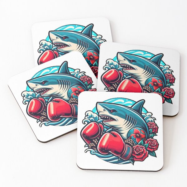 Item preview, Shark with boxing gloves designed and sold by Txandrosan.