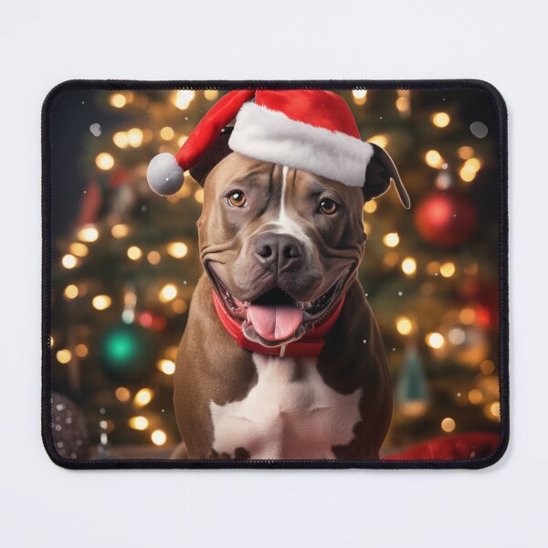 Item preview, Christmas American Staffordshire Terrier (Happy) designed and sold by Samuelsboro.