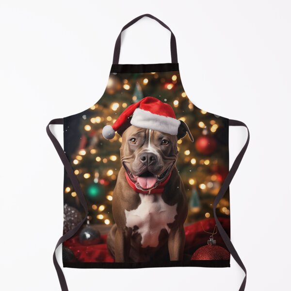 Item preview, Christmas American Staffordshire Terrier (Happy) designed and sold by Samuelsboro.