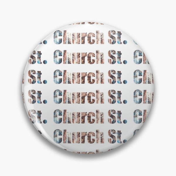 Item preview, Church Street Street Name with indoor church ceiling background designed and sold by TheMugDirectory.