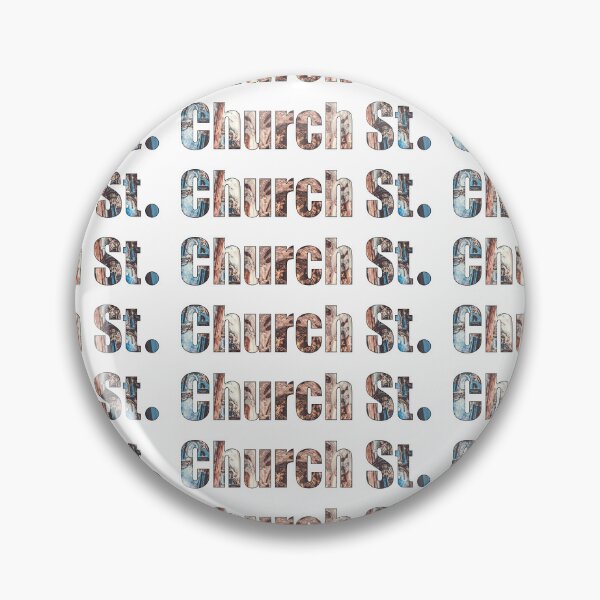 Item preview, Church Street Street Name with outline indoor church ceiling background designed and sold by TheMugDirectory.