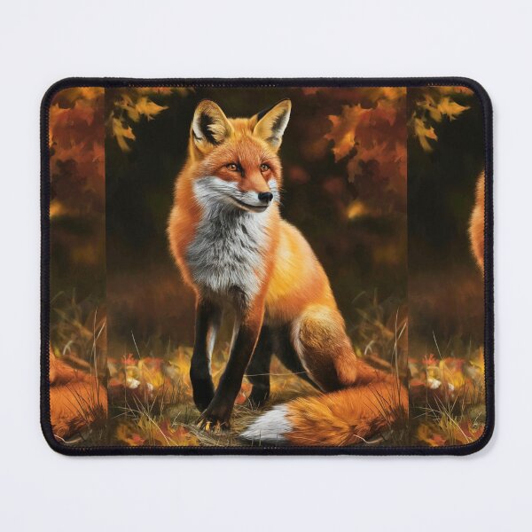 Item preview, Fox Portrait. Autumn fox, fall fox, fox painting, Michelangelo style designed and sold by FoxVibes.