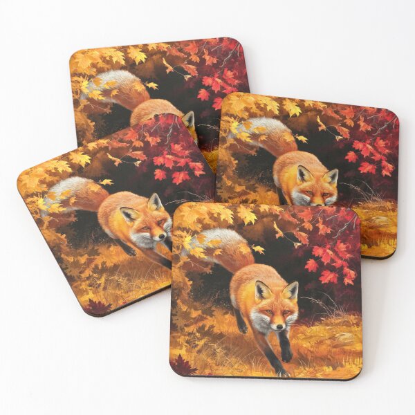 Artikelvorschau, Fuchs-Portrait. Herbstfuchs, Herbstfuchs, Fuchsmalerei, Michelangelo-Stil entworfen und verkauft von FoxVibes.