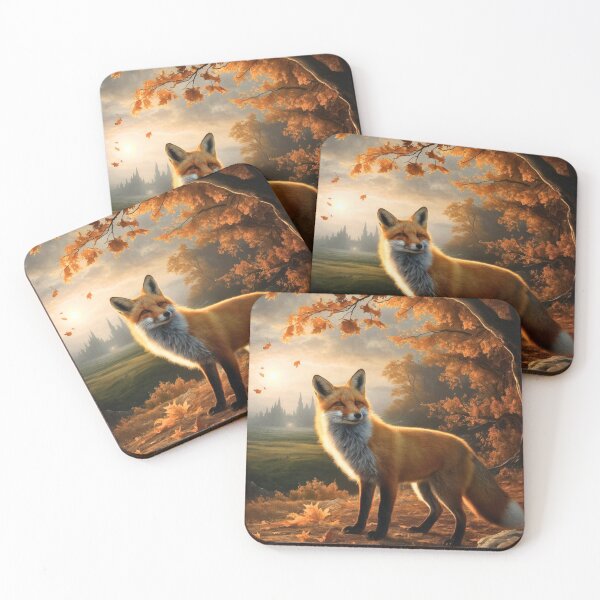 Artikelvorschau, Fuchs-Portrait. Herbstfuchs, Herbstfuchs, Fuchsmalerei, Michelangelo-Stil entworfen und verkauft von FoxVibes.