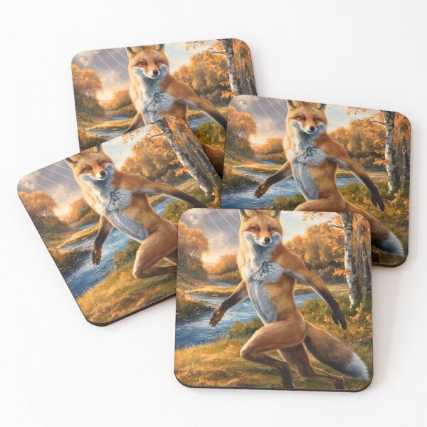 Artikelvorschau, Fuchs-Porträt. Herbstfuchs, Herbstfuchs, Fuchsfigur, Fuchsmalerei, Michelangelo-Stil entworfen und verkauft von FoxVibes.