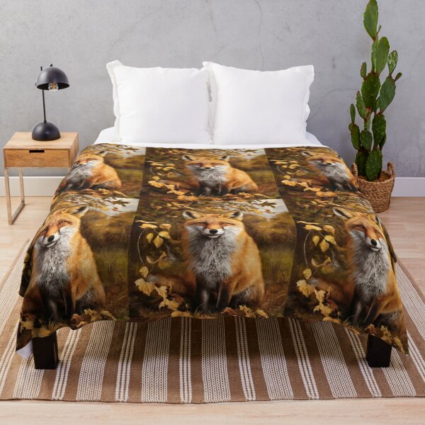 Item preview, Fox Portrait. Autumn fox, fall fox, fox painting, Michelangelo style designed and sold by FoxVibes.