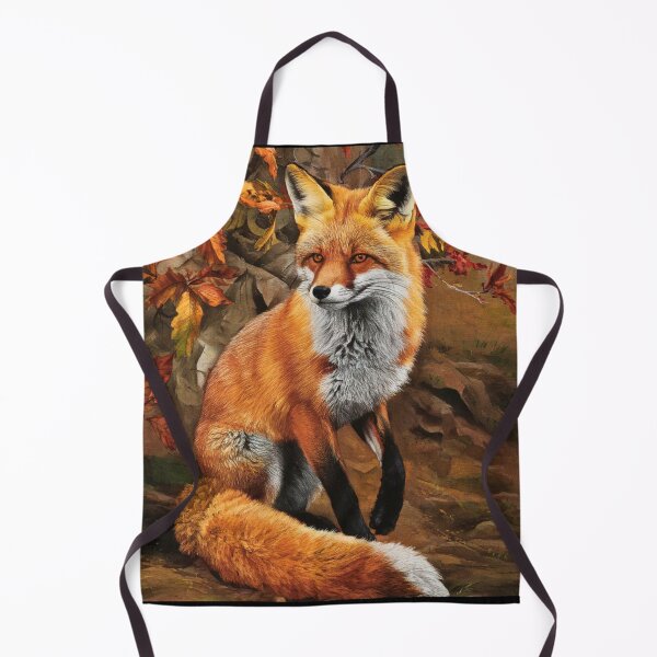 Item preview, Fox Portrait. Autumn fox, fall fox, fox painting, Michelangelo style designed and sold by FoxVibes.