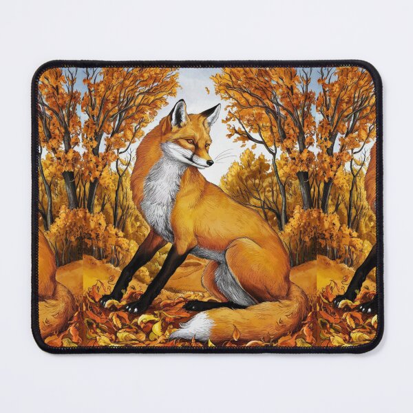 Item preview, Fox Portrait. Autumn fox, fall fox, fox painting, Michelangelo style designed and sold by FoxVibes.