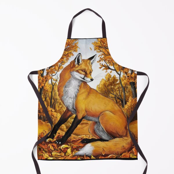 Item preview, Fox Portrait. Autumn fox, fall fox, fox painting, Michelangelo style designed and sold by FoxVibes.