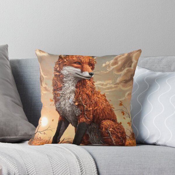 Item preview, Fox Portrait. Autumn fox, fall fox, fox painting, Michelangelo style designed and sold by FoxVibes.