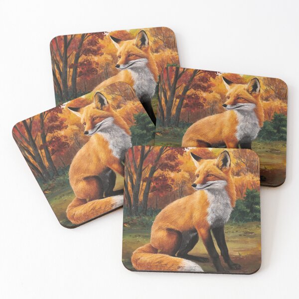 Artikelvorschau, Fuchs-Portrait. Herbstfuchs, Herbstfuchs, Fuchsmalerei, Michelangelo-Stil entworfen und verkauft von FoxVibes.