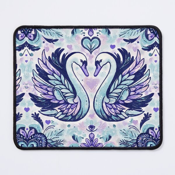 Item preview, Elegant Avians in Aqua designed and sold by pinebluedesign.
