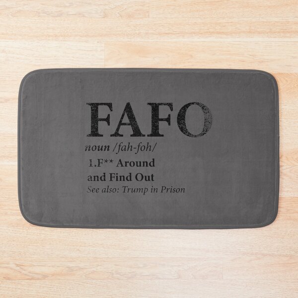 Item preview, FAFO Definition Bold Typography Minimalist Design designed and sold by d247.
