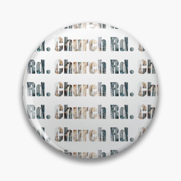 Item preview, Church Road Street Name with outside church building background designed and sold by TheMugDirectory.