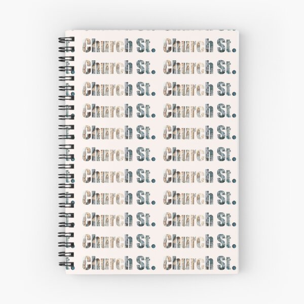 Item preview, Church Street Street Name with outside church building background designed and sold by TheMugDirectory.