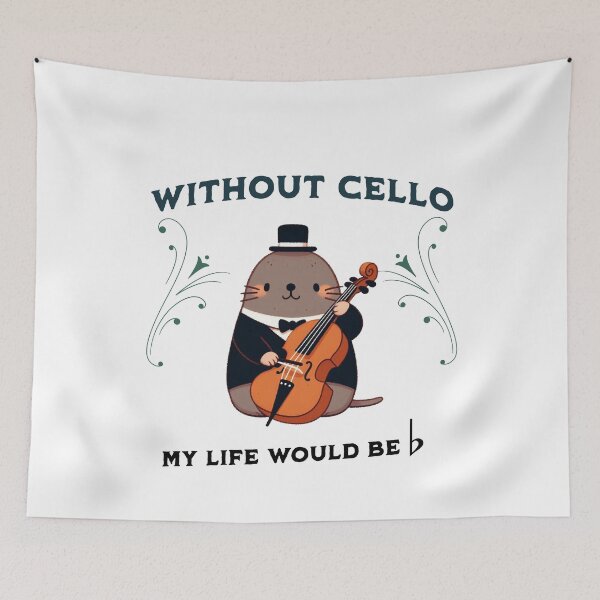 Item preview, without cello my life would b flat mole designed and sold by LemuellTrends.