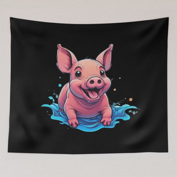 Item preview, Happy as a Pig in Water designed and sold by pUNKnown.