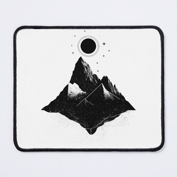 Item preview, Mountain and Moon and stars designed and sold by Ilze Lucero.