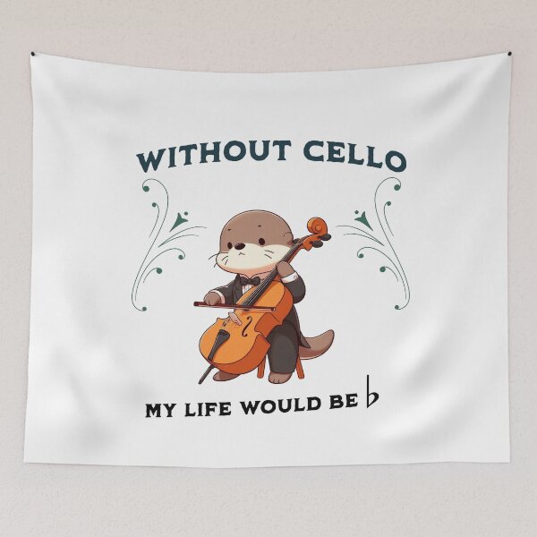 Item preview, without cello my life would b flat Otter designed and sold by LemuellTrends.
