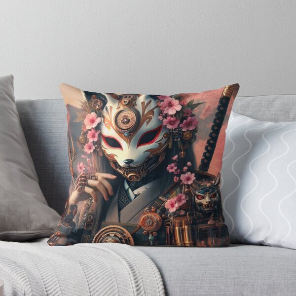 Item preview, Colorful Kitsune Japanese Pagoda Cherry Blossom Design designed and sold by DesignsByLitz.