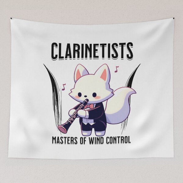 Item preview, contrabass clarinet White Fox designed and sold by LemuellTrends.