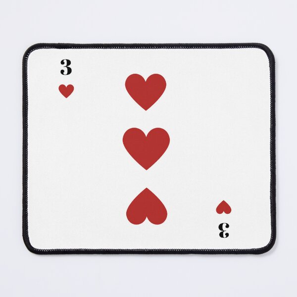 Item preview, Three of Hearts Red and Black Design designed and sold by HeyDaisyShop.