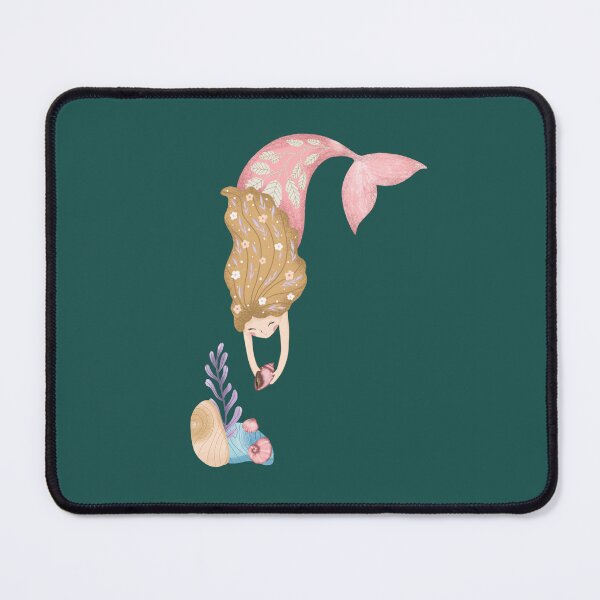 Item preview, Magical mermaid collecting sea shells designed and sold by pinkyfish1010.