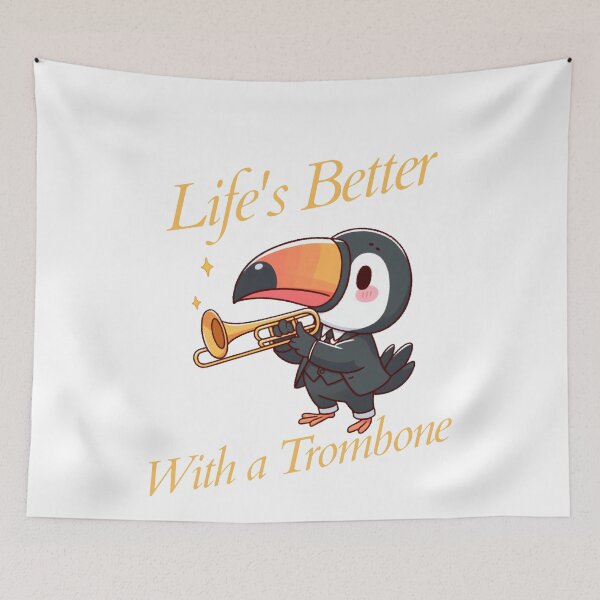 Item preview, Rusty trombone Toucan designed and sold by LemuellTrends.