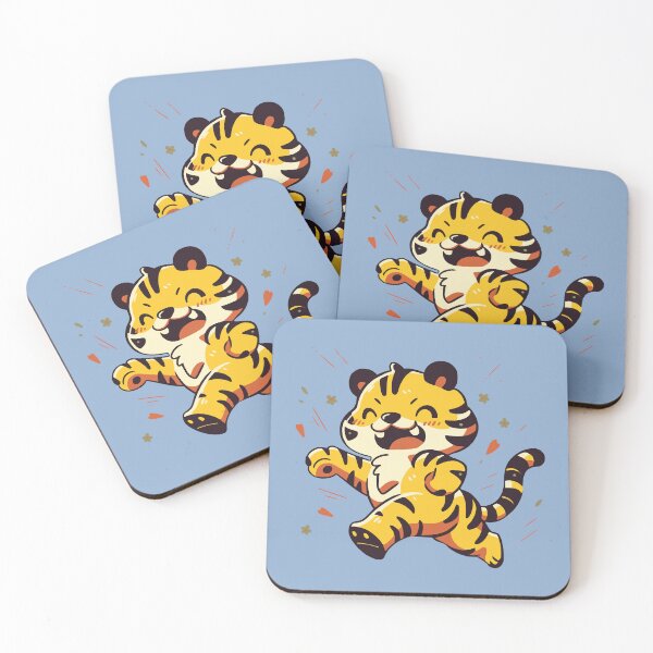 Item preview, Baby Tiger Running Cute Cartoon Animal designed and sold by NosandEdgy.