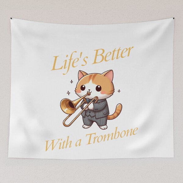 Item preview, Rusty trombone Cat designed and sold by LemuellTrends.